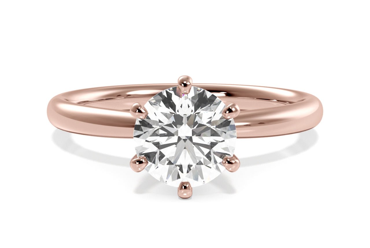 18kt rose gold/round/top