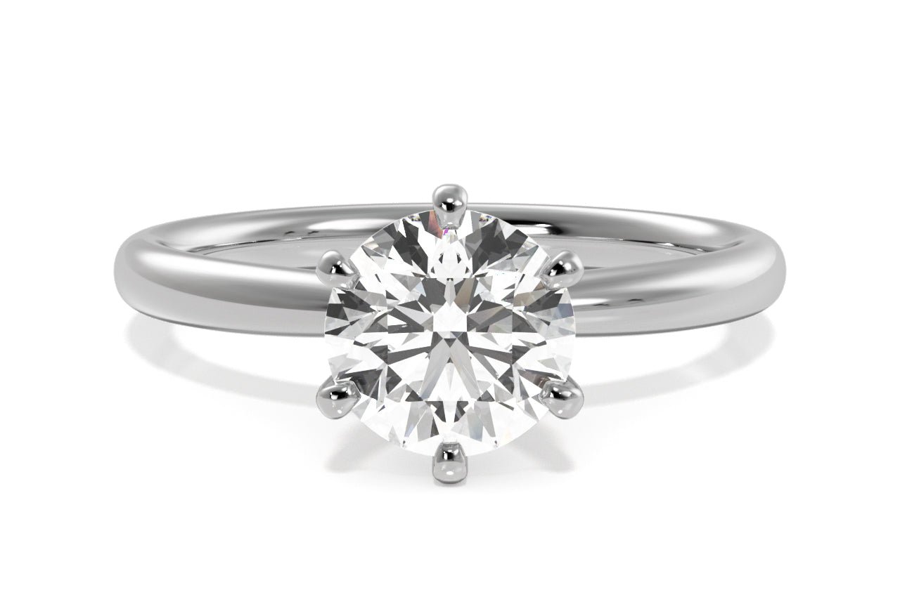 14kt white gold/18kt white gold/platinum/round/top