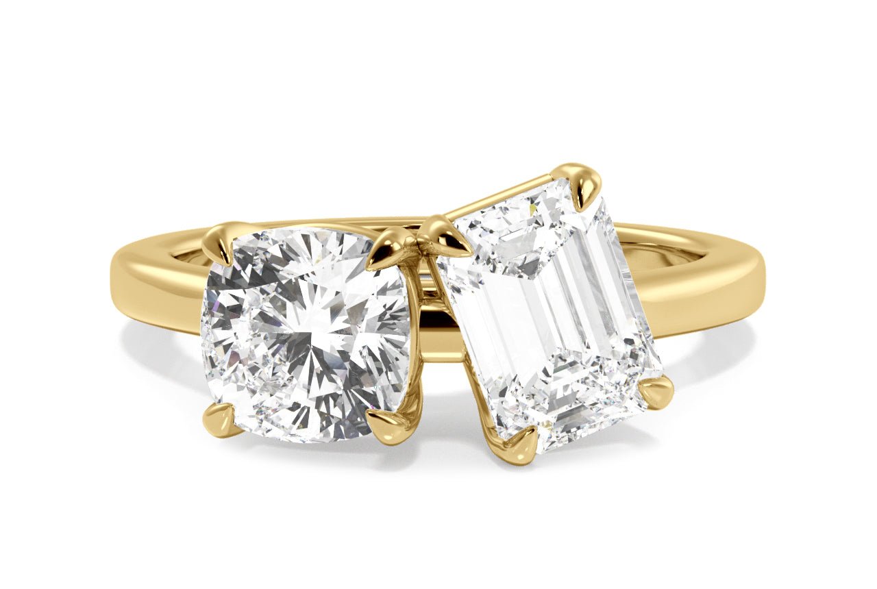 18kt yellow gold/emerald/0.50 ctw/0.75 ctw/1.00 ctw/top