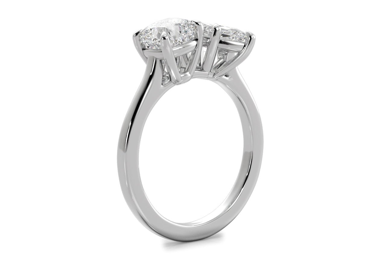 14kt white gold/18kt white gold/platinum/marquise/0.50 ctw/0.75 ctw/1.00 ctw/front
