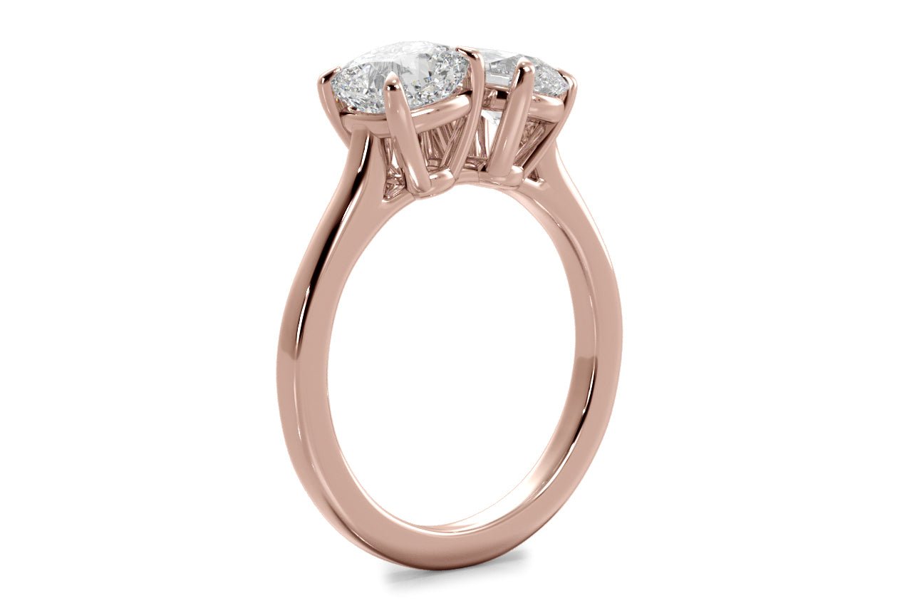 18kt rose gold/pear/0.50 ctw/0.75 ctw/1.00 ctw/side