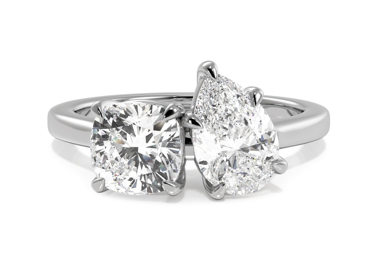 14kt white gold/18kt white gold/platinum/pear/0.50 ctw/0.75 ctw/1.00 ctw/top