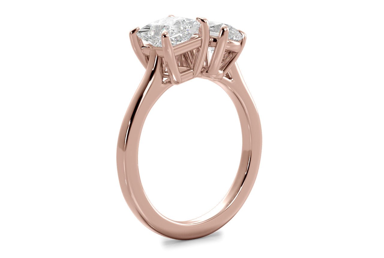 18kt rose gold/pear/0.50 ctw/0.75 ctw/1.00 ctw/side