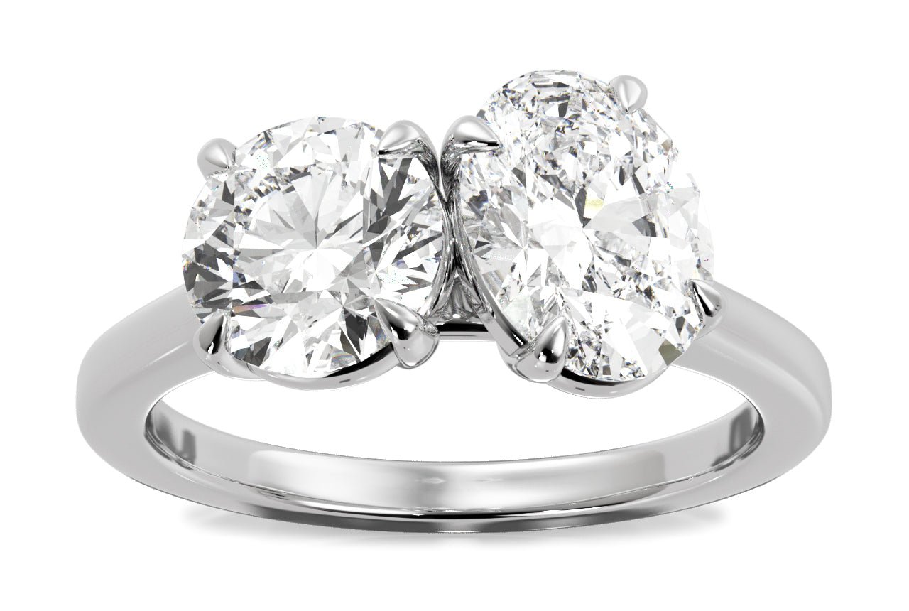 14kt white gold/18kt white gold/platinum/front