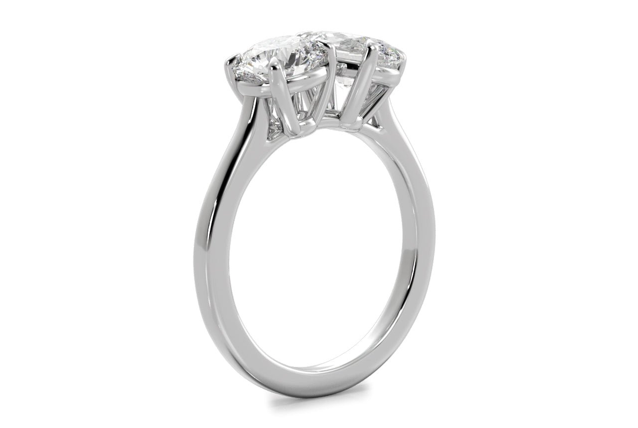 14kt white gold/18kt white gold/platinum/side