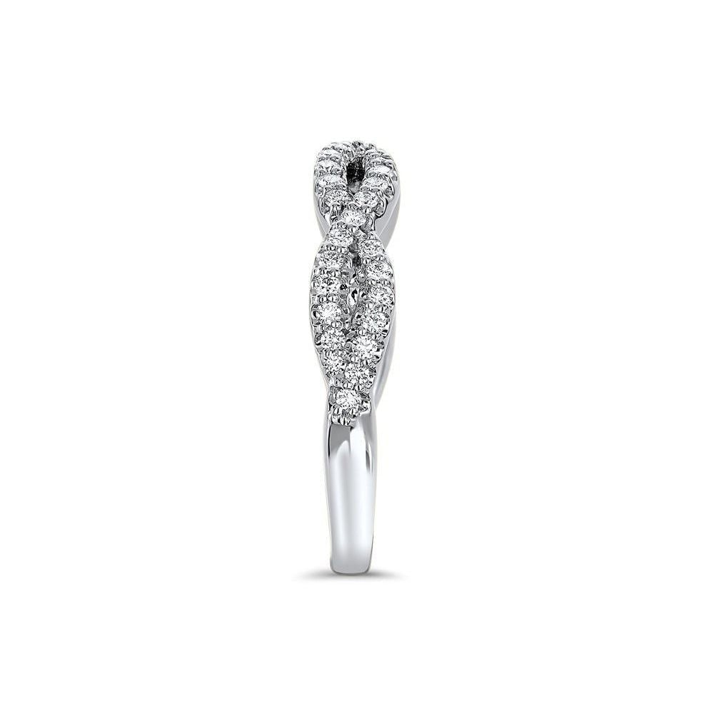 14kt White Gold/platinum/side