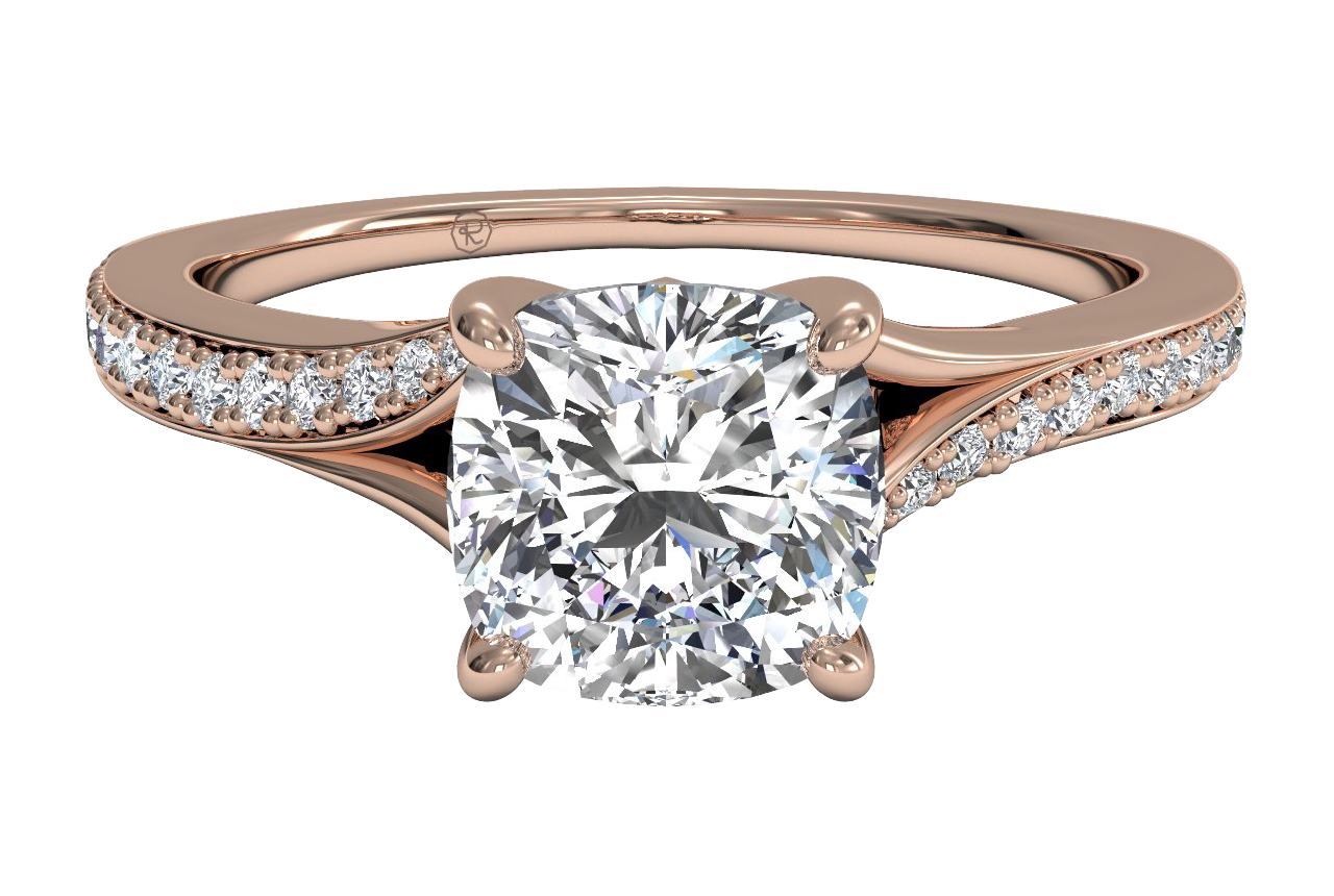 18kt Rose Gold/cushion/top sku 1CUZ2490