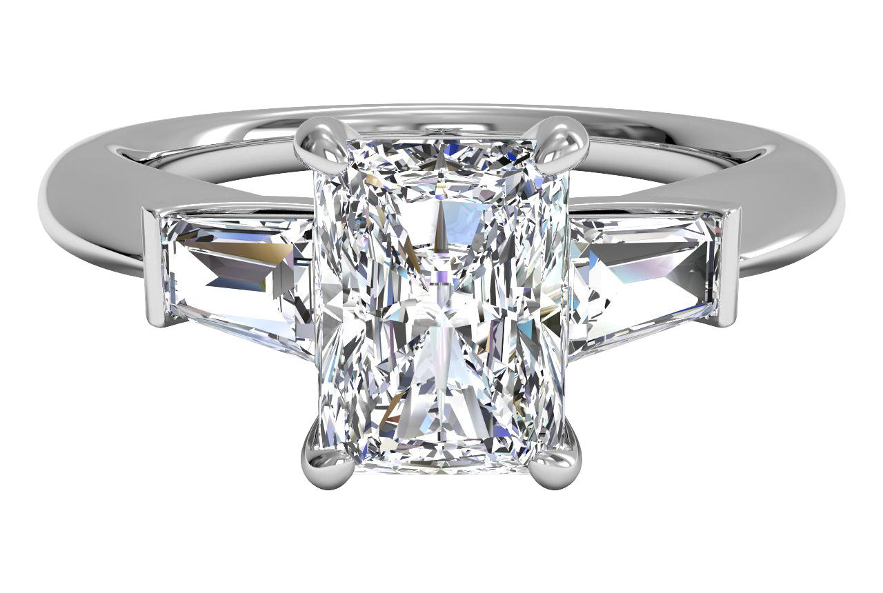 14kt White Gold/radiant/top